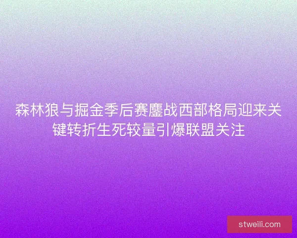 森林狼与掘金季后赛鏖战西部格局迎来关键转折生死较量引爆联盟关注